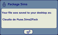 Packaged sim confirmation dialogue