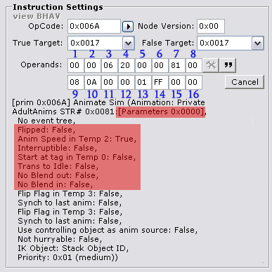 These are controlled by Opcode 3